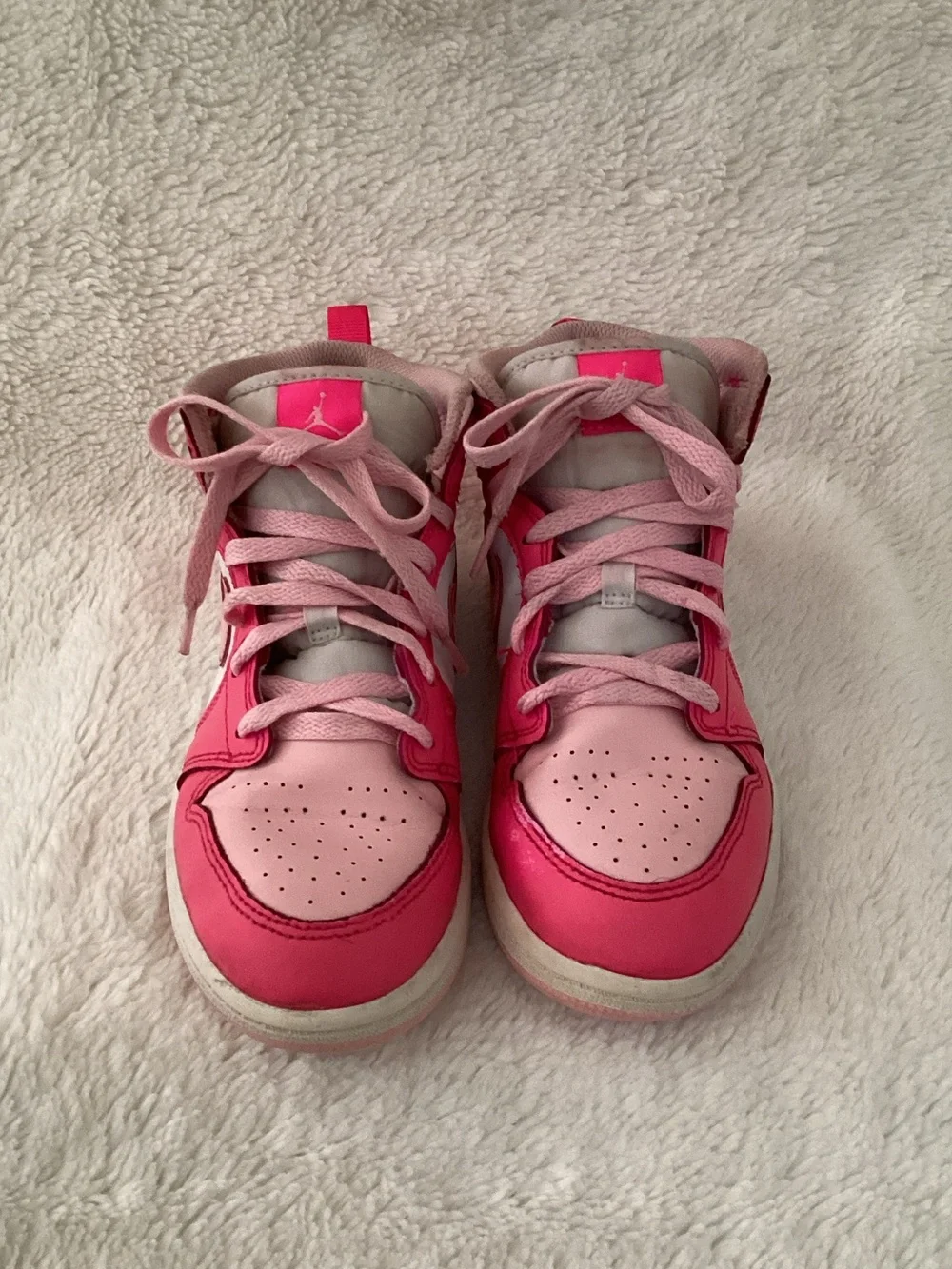 Kids Sz 2.5 Nike Air Jordan Pink Basketball Sneaker